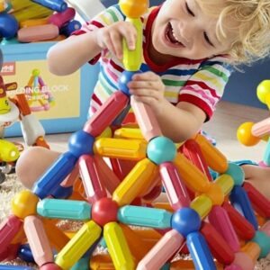 🧲✨ প্রিমিয়াম ম্যাগনেটিক বিল্ডিং সেট | Premium Magnetic Learning Toy