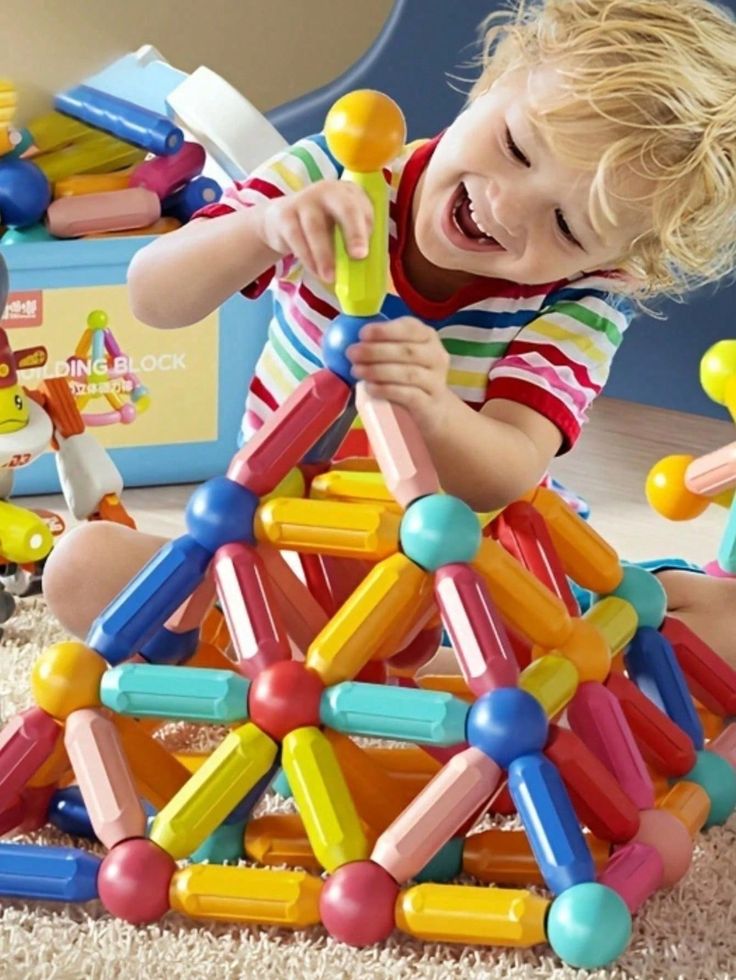 🧲✨ প্রিমিয়াম ম্যাগনেটিক বিল্ডিং সেট | Premium Magnetic Learning Toy