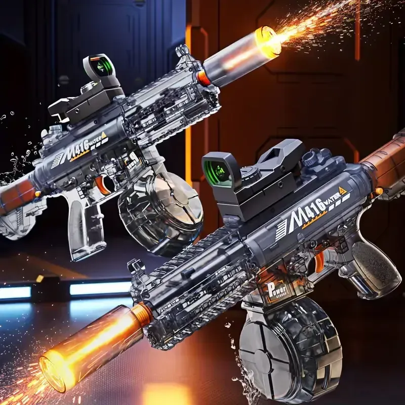 LED Electric Water Blaster Gun for Kids – Automatic Long Range Squirt Gun - Image 2