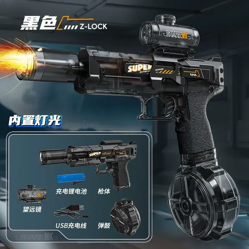 LED Electric Water Blaster Gun for Kids – Automatic Long Range Squirt Gun - Image 3