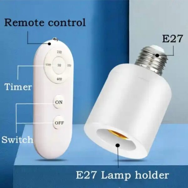 Wireless Remote Control Switch Lamp Holder 220V - Image 3